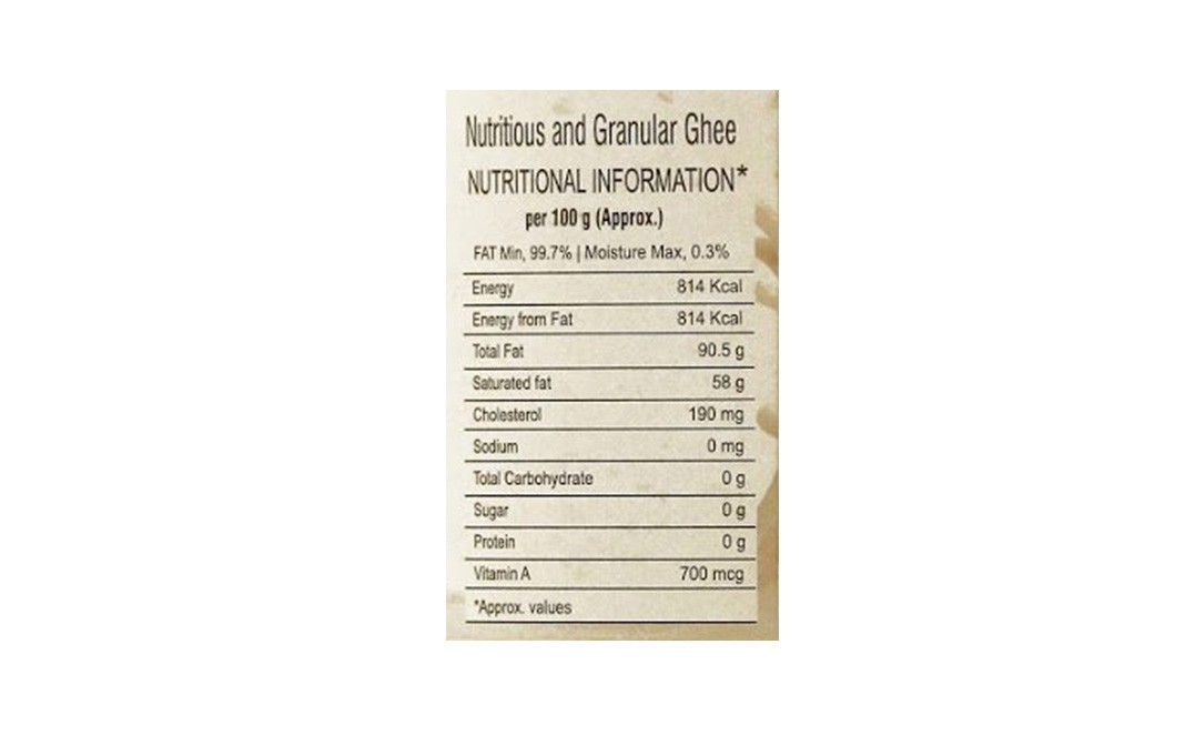 Sunshine Farm Artisan Buffalo Ghee (Fresh & Pure)   Plastic Jar  1 litre